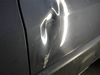 Example of door dent before